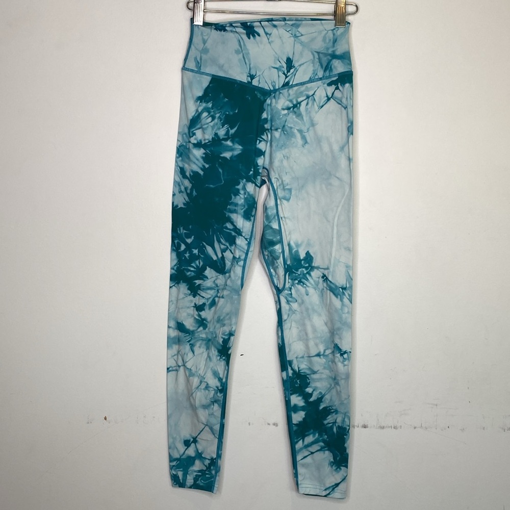 Balance Athletica Teal Tie-Dye Leggings